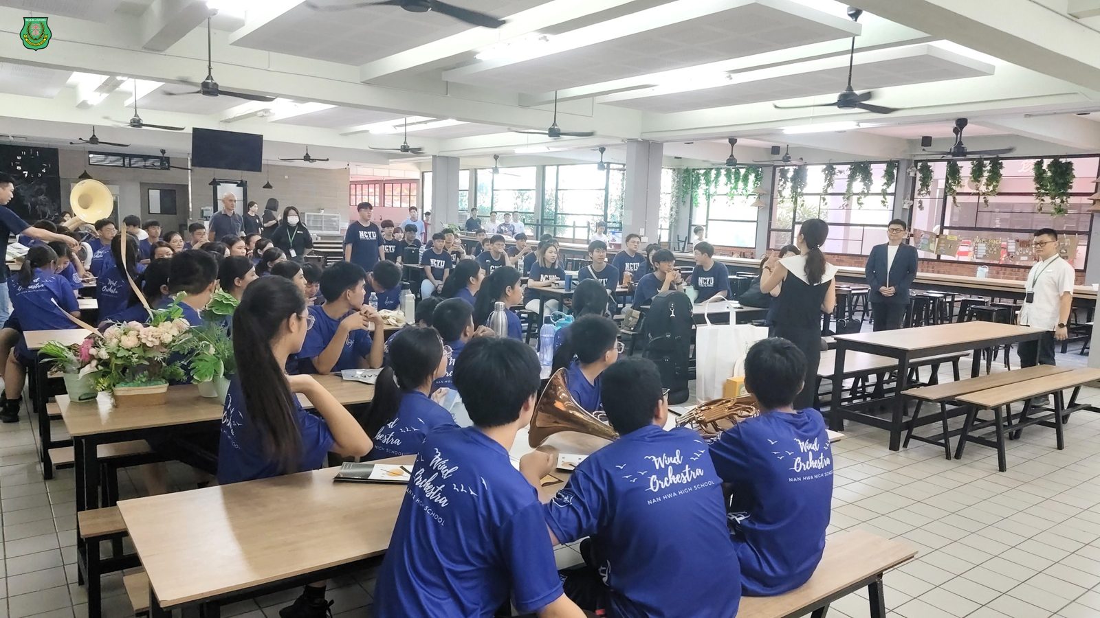 台湾嘉义大学音乐系到访·南华独中管乐团获益良多